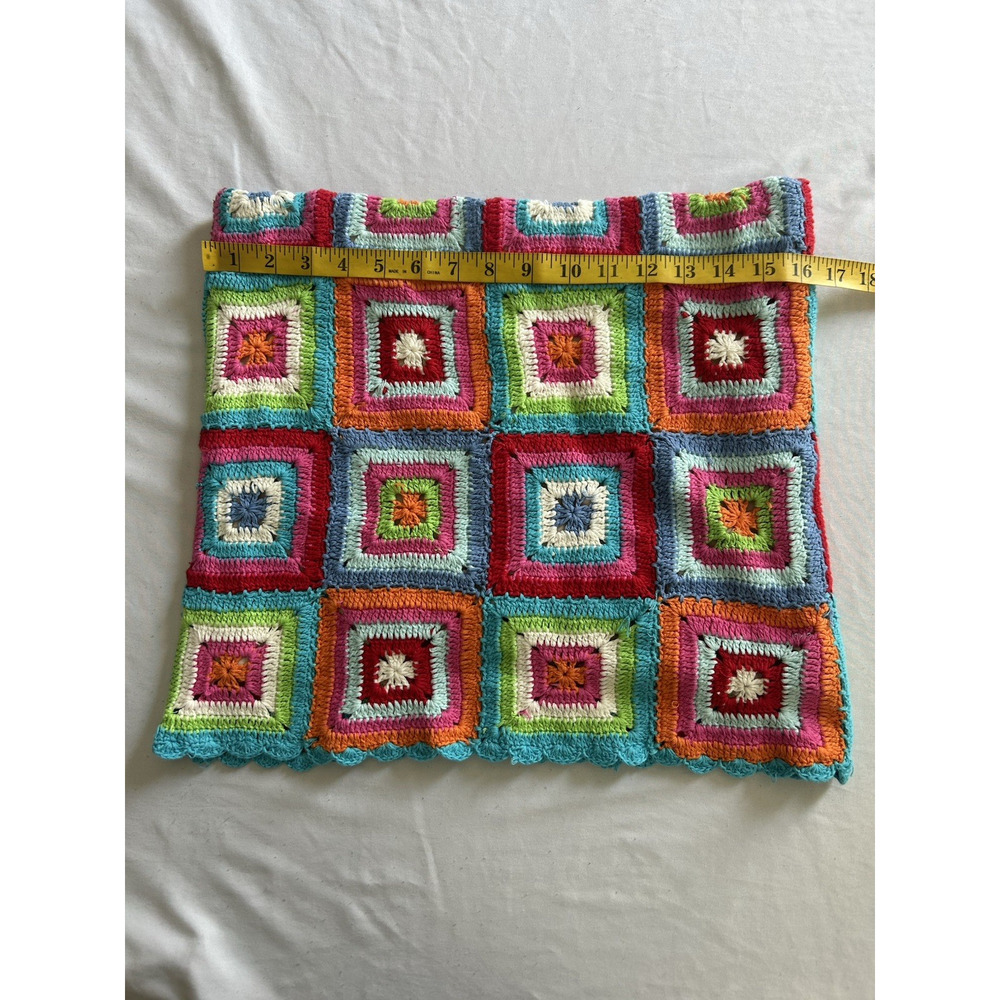 Show Me Your Mumu Crochet Granny Square Mini Skirt Womens Size Medium NWT - Picture 6 of 7